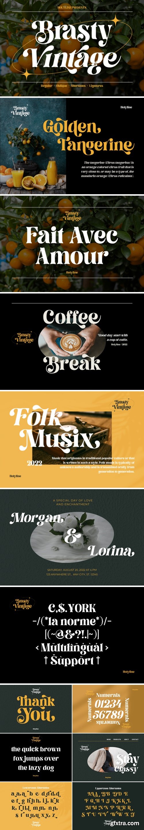 Brasty Vintage Font