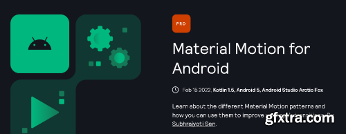 Kodeco - Material Motion for Android