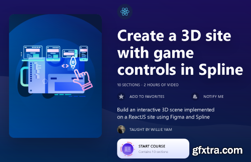DesignCode - Create a 3D site with game controls in Spline