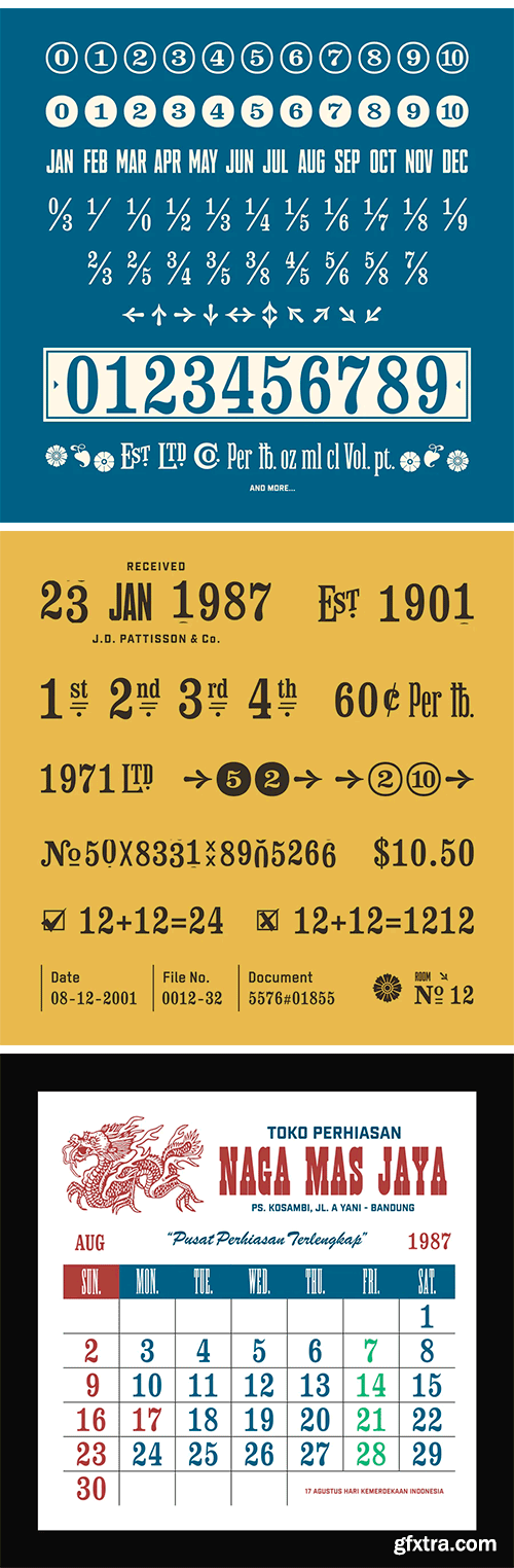 EFCO Stamp Numbering #1 Font EFCO Stamp Numbering #1 Font