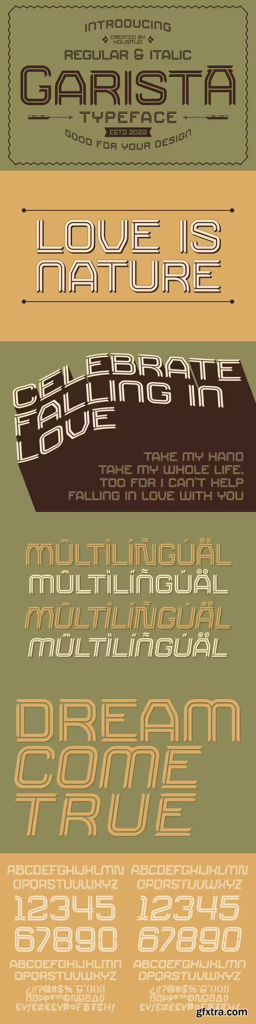 Garista Typeface Font