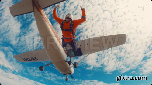 Man Skydiving From Aircraft 1403032