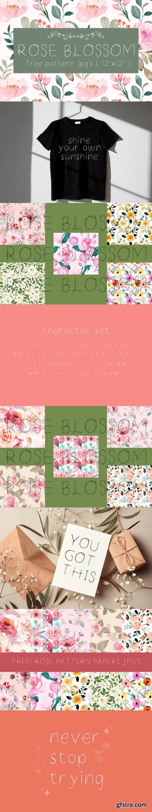 Rose Blossom Font