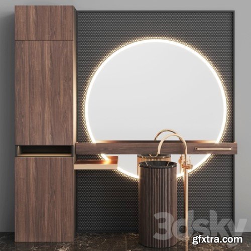 Bathroom Set BS15 | Vray+Corona