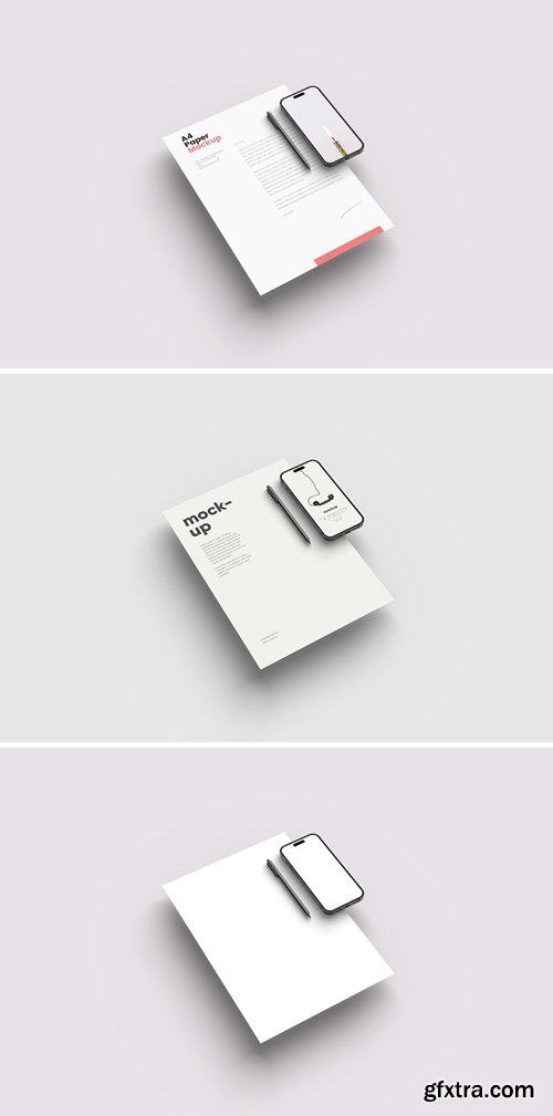 Paper and iPhone 14 Pro Mockup EZS2JVR
