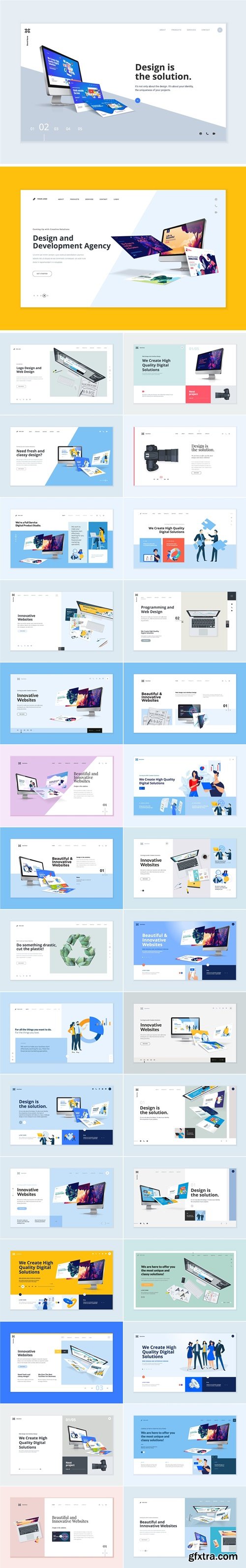 Website Template Design Bundle