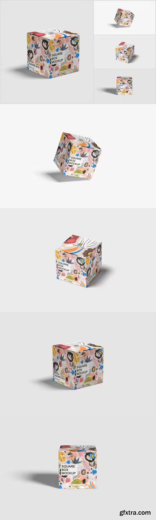 Square Box Mockup
