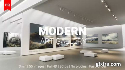 Videohive - Modern Art Museum Gallery NFT AI Traditional Art Exhibition - 42550449