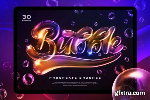 CreativeMarket - Soap Bubbles Procreate Brushes - 10963814