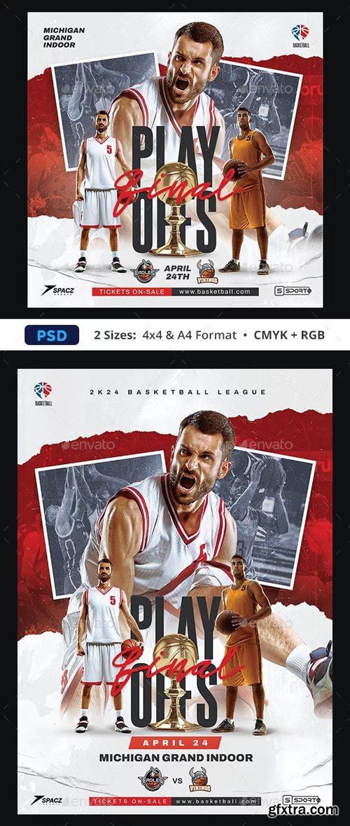 GraphicRiver - Basketball Flyer Template - 37330885