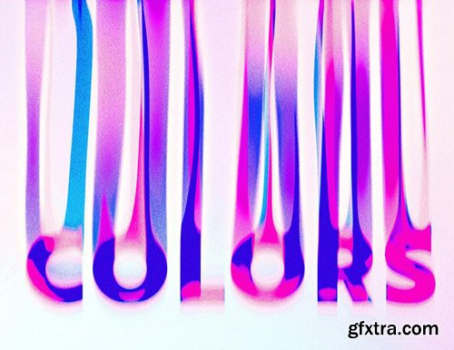 Leaking Colors Text Effect for Photoshop Leaking Colors Text Effect for Photoshop
