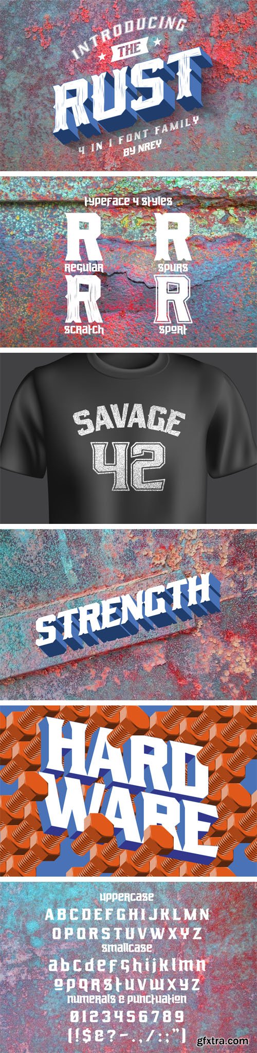 The Rust Font Family The Rust Font Family