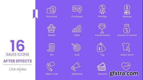 Videohive Sale Line Icons Pack 43899720 Videohive Sale Line Icons Pack 43899720