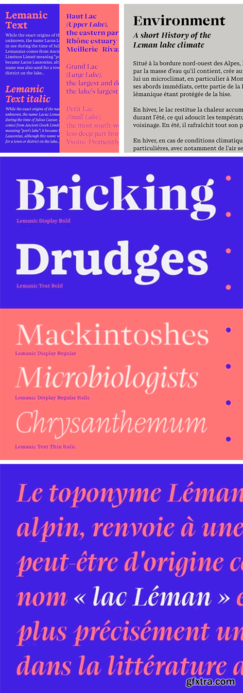 Lemanic Font Family Lemanic Font Family