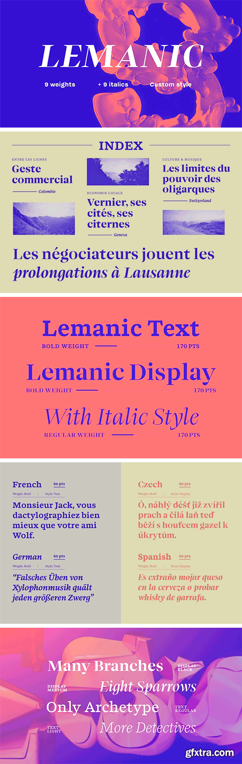 Lemanic Font Family Lemanic Font Family