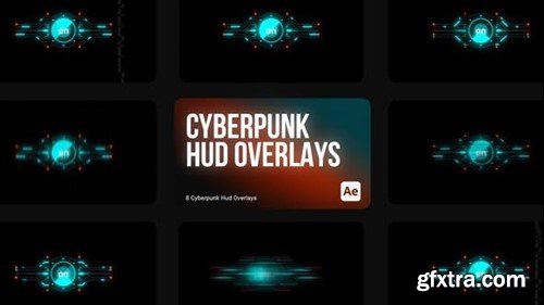 Videohive Cyberpunk HUD Overlays for After Effects 43988112