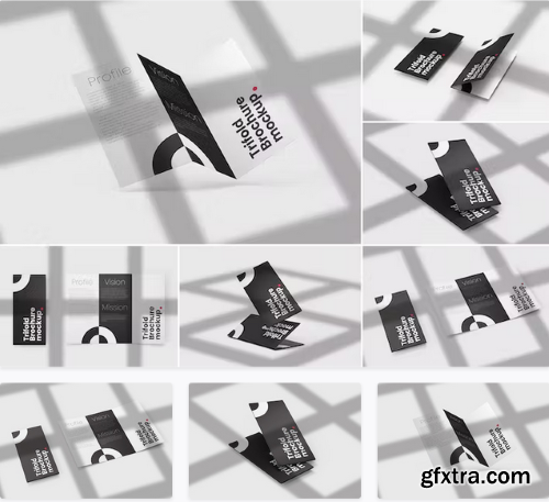 Trifold Brochure Mockups PSD Template