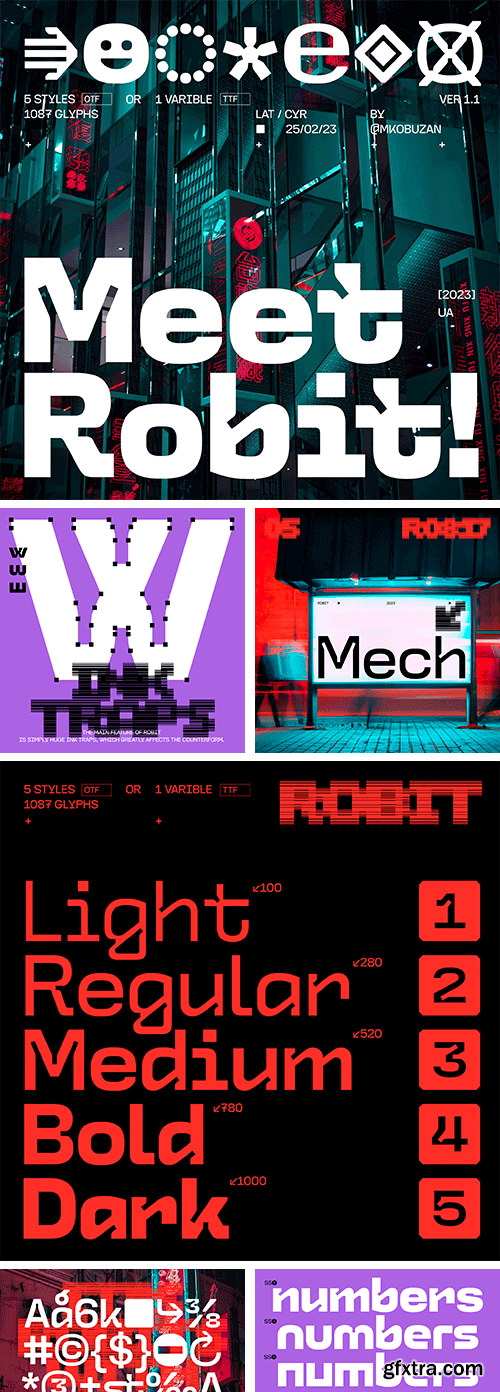 Robit Font Family Robit Font Family