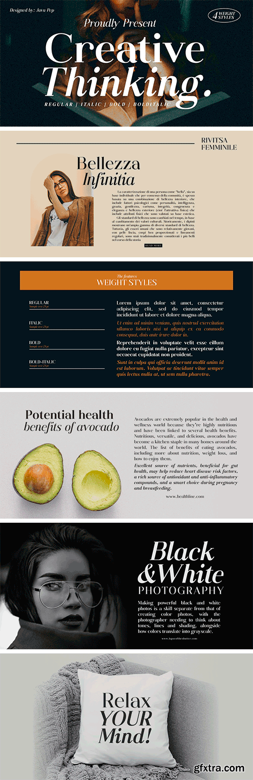 Creative Thinking Font Family Creative Thinking Font Family