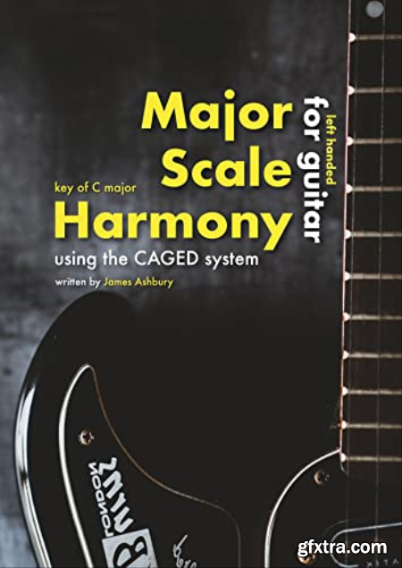 Major Scale Harmony Using the CAGED system - For Guitar (LEFT HANDED) Key of C major