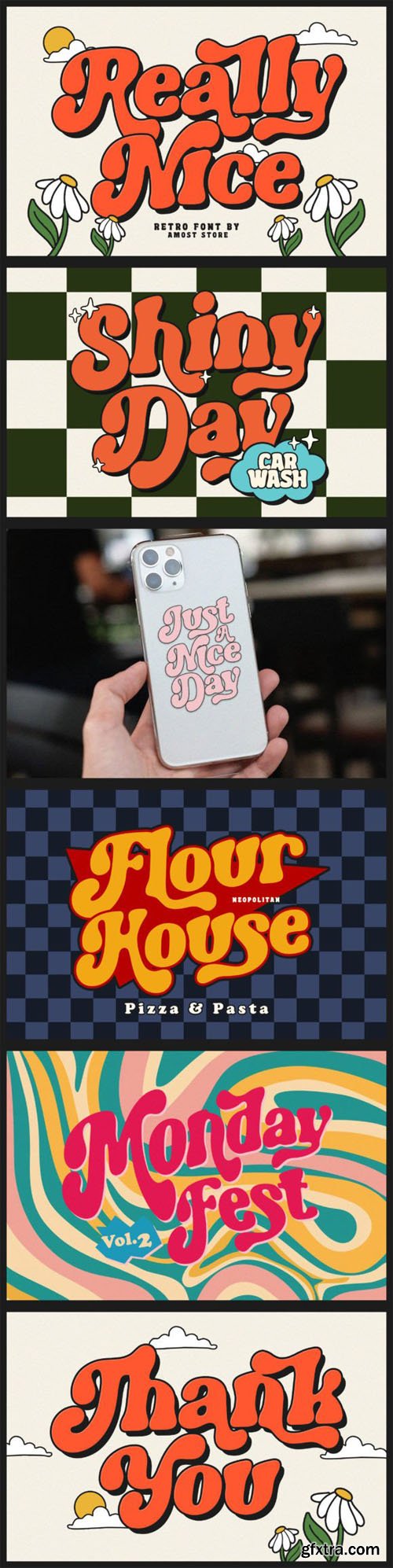 Really Nice - Retro Style Display Font Really Nice - Retro Style Display Font