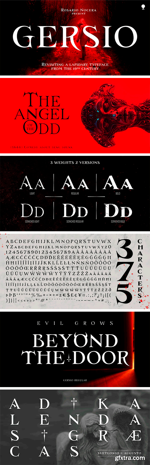 Gersio Font Family Gersio Font Family