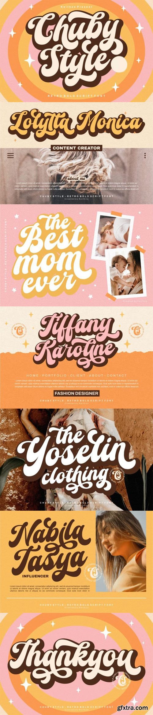 Chuby Style - Modern Script Font Chuby Style - Modern Script Font