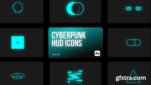 Videohive Cyberpunk HUD Icons 05 for After Effects 44112919 Videohive Cyberpunk HUD Icons 05 for After Effects 44112919