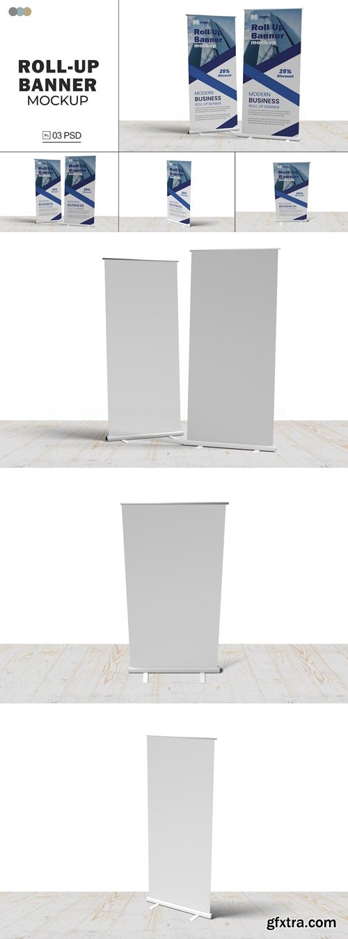 Roll Up Banner Mockups V.2 75C4VUY
