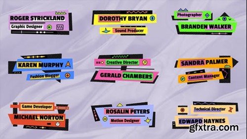 Videohive Colorful Lower Thirds 44027871