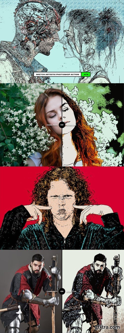 Sketch Artistic Photoshop Action