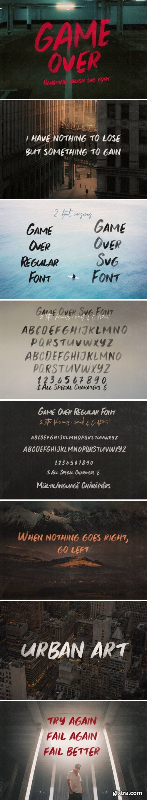 Game over Font