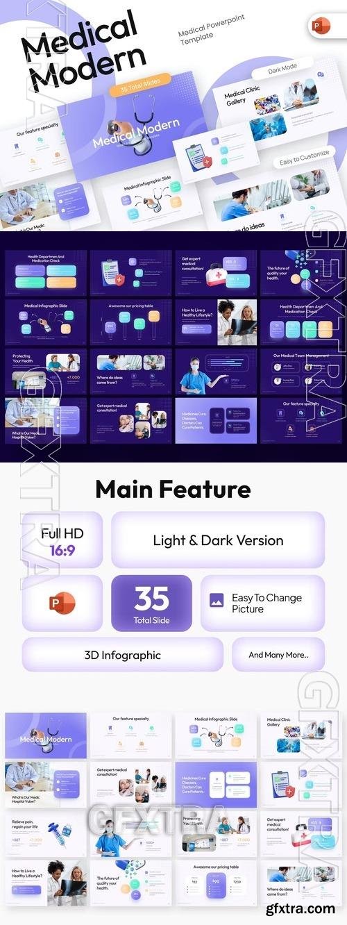 Medical Modern Modern PowerPoint Template KBVELBS GFxtra