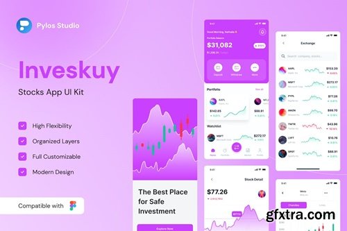 Inveskuy - Stocks App UI Kits 6BCT2HP