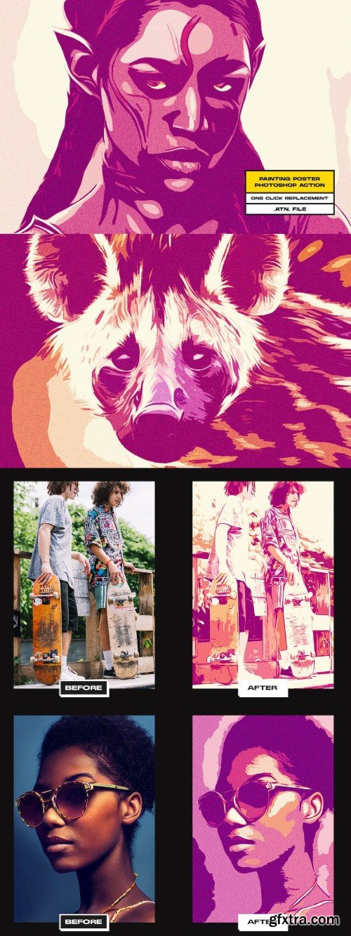 Painting Poster Photoshop Action