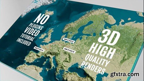 Videohive 3D Physical Map - Europe 44145751 Videohive 3D Physical Map - Europe 44145751