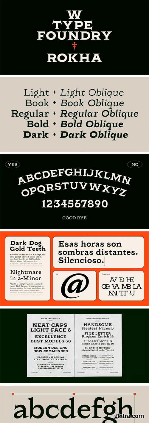 Rokha Font Family Rokha Font Family