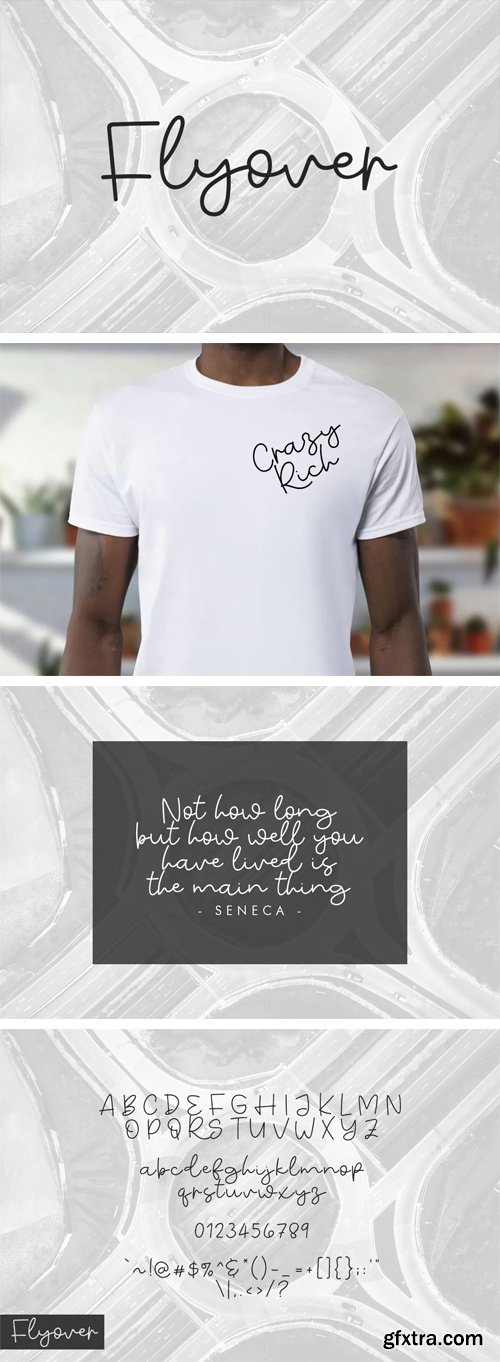 Flyover - Monoline Script Font