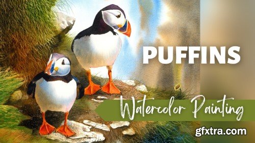 Puffins in Watercolor: A Step-by-Step Guide