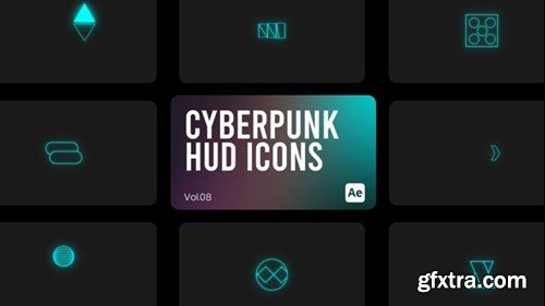 Videohive Cyberpunk HUD Icons 08 for After Effects 44172782 Videohive Cyberpunk HUD Icons 08 for After Effects 44172782