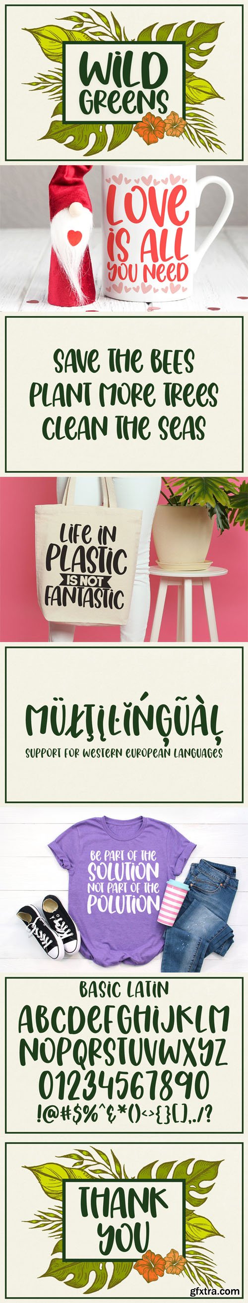 Wild Greens - Handwritten Font Wild Greens - Handwritten Font