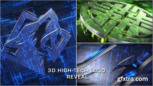 Videohive 3D High-Tech Logo Reveal 44160370