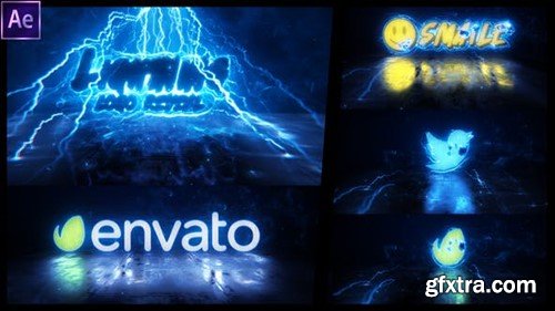 Videohive Thunder and Lightning Logo Reveal 44065265