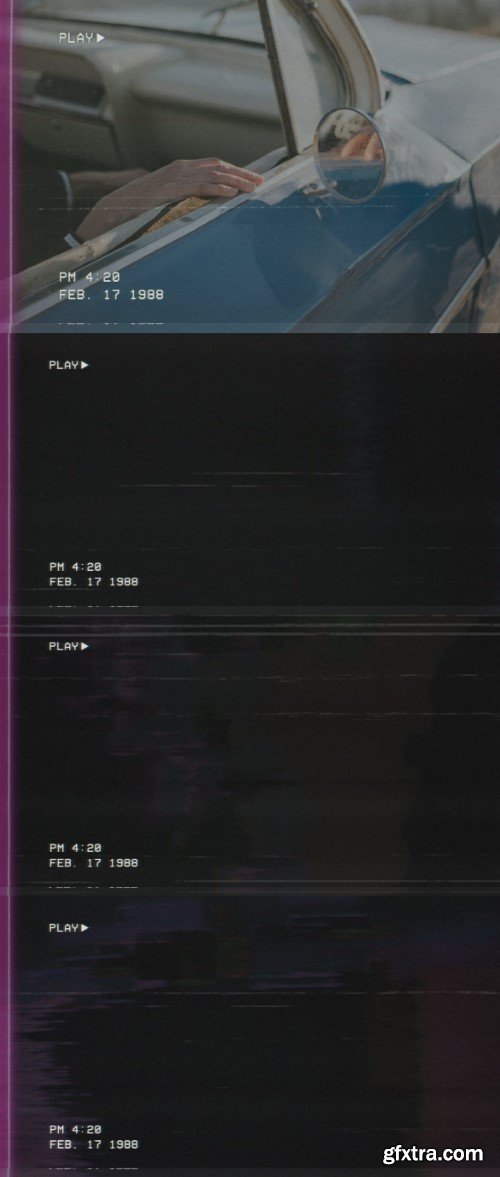 10 VHS VCR Effect Overlays » GFxtra