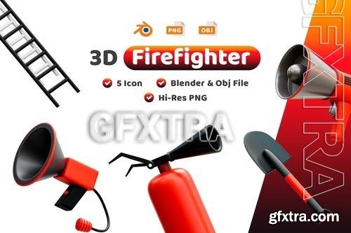 Firefighter 3D Icon ZR9KNT2