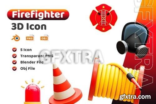 Firefighter 3D Icon P7T8KXX