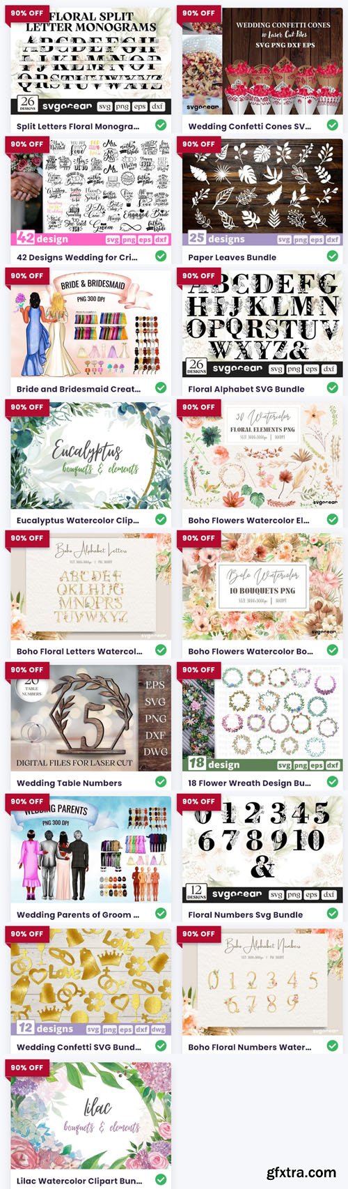 Wedding SVG Mega Bundle - 29 Premium Graphics 36334900