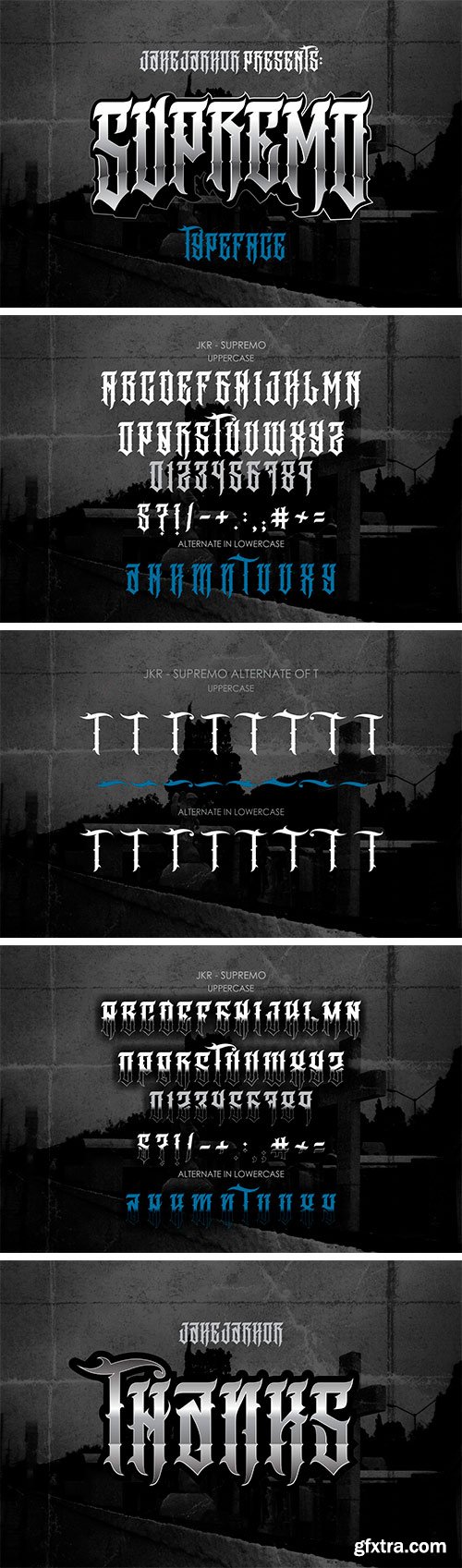 SUPREMO Typeface SUPREMO Typeface