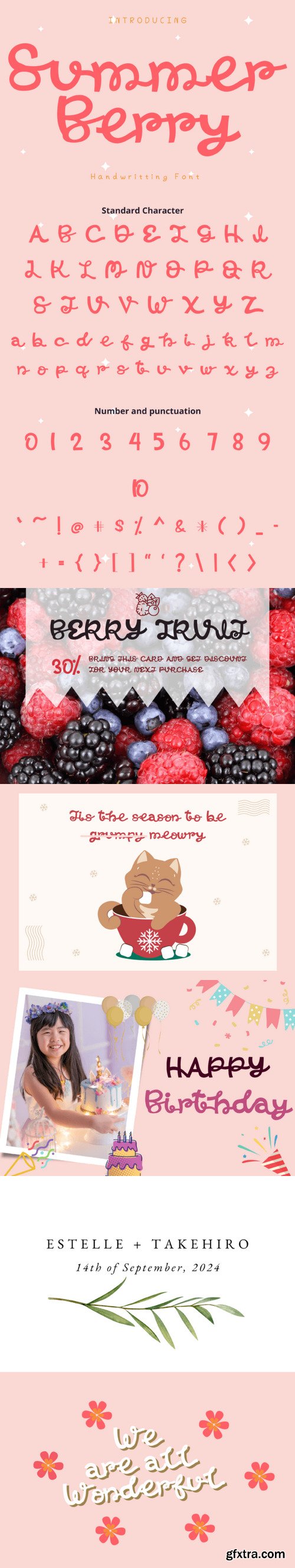 Summer Berry Style Font