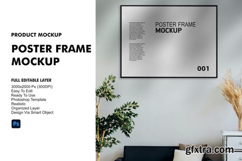 Poster Frame Mockup HT4S2JP